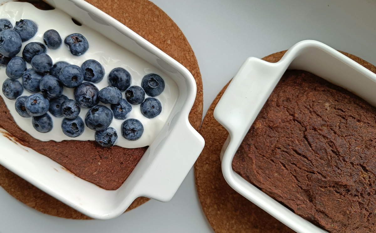 Кабачково-банановый брауни-мусс