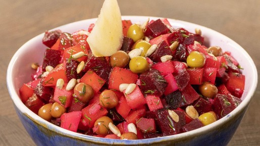 Вдохновляющий винегрет с яблочным хрустом