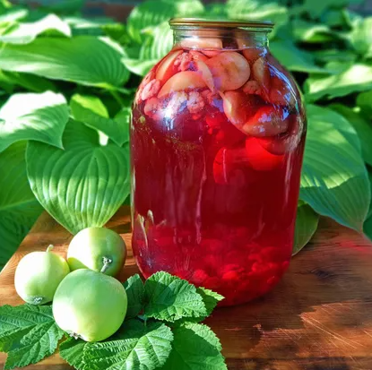 Идеальный яблочно-сливовый компот на зиму