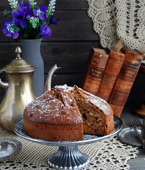 Чайный кекс с цукатами