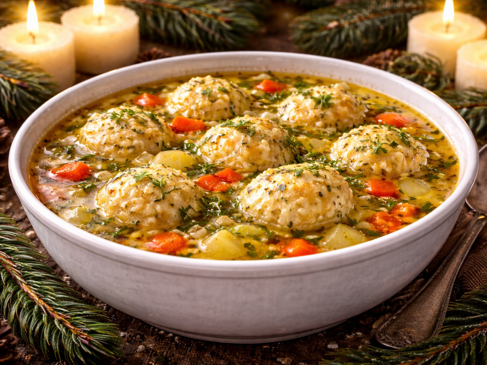 Уютный суп с сырными шариками: идеальный рецепт для зимнего обеда