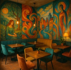 Фрески в арт-кафе: секреты уникальной атмосферы для посетителей