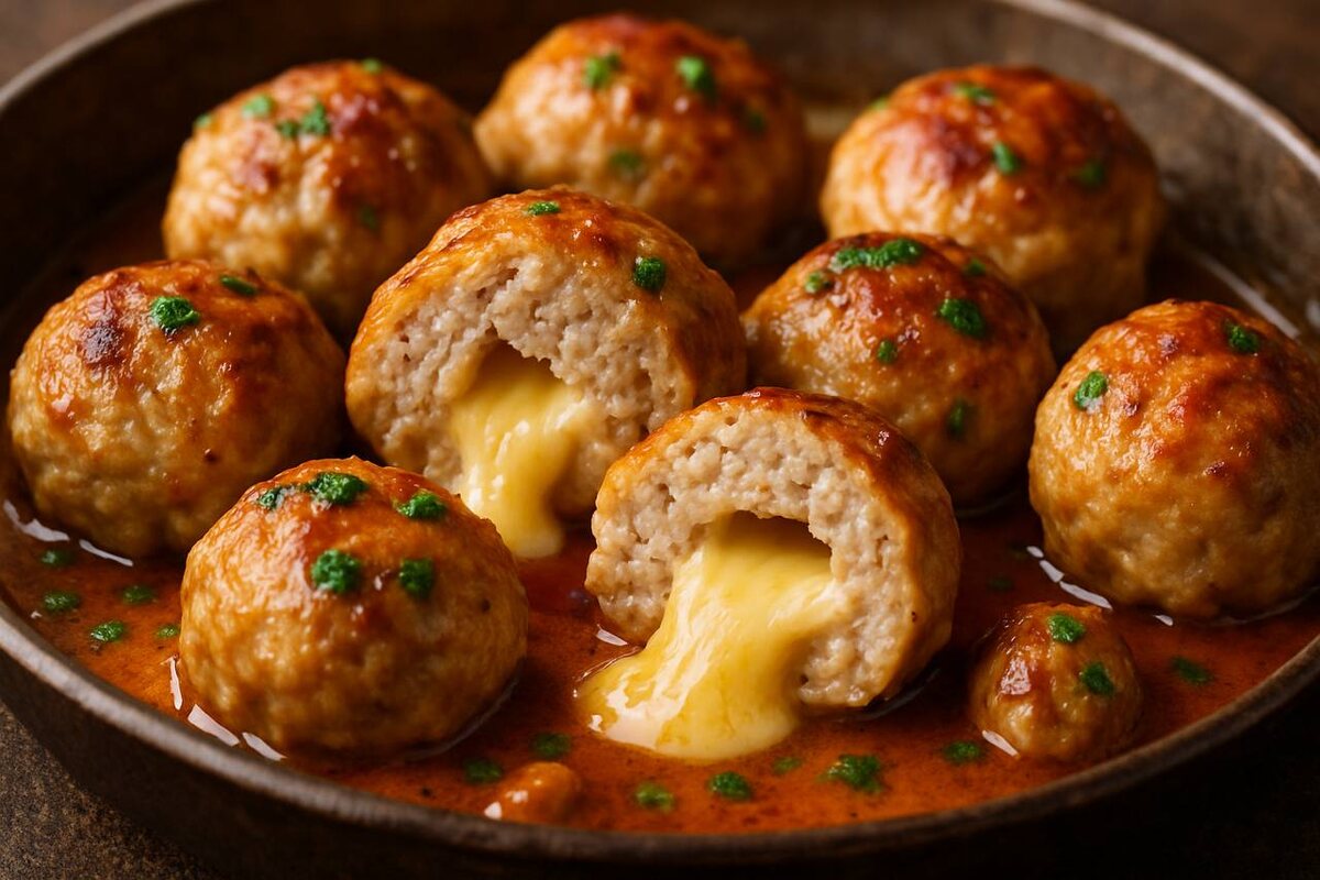 Нежные фрикадельки из индейки с сырной начинкой: секреты приготовления