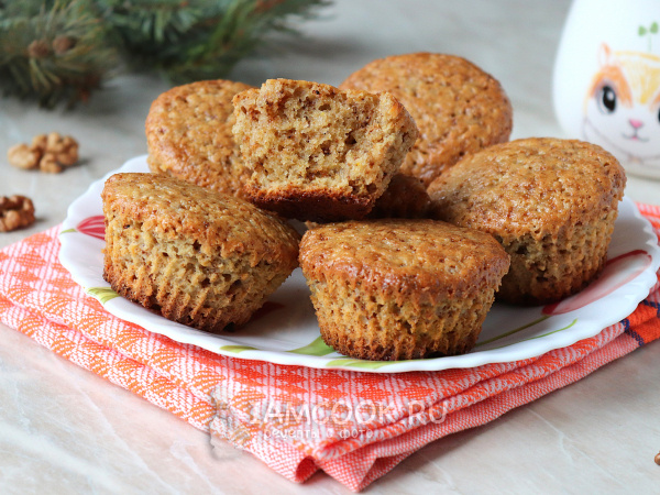 Кексы с орехами: быстро и вкусно для всей семьи