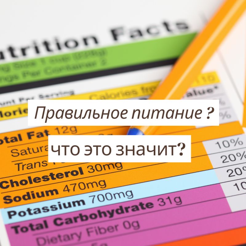 Понять правильное питание: мифы и реальность