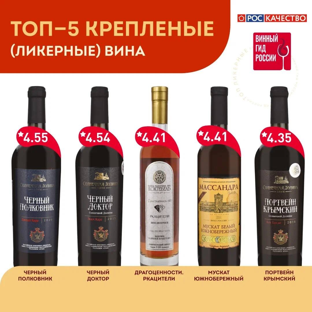Крепленое вино «Черный полковник» признано лучшим по версии Роскачества