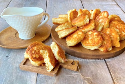 Пышные оладьи на фруктовом йогурте: вкусный завтрак для всей семьи