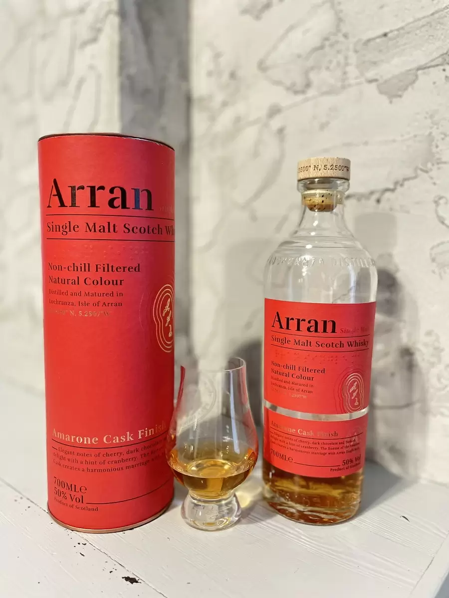 Виски Arran Amarone Cask Finish: как вино преображает традиции
